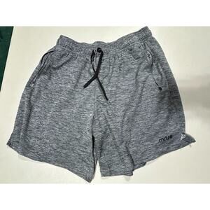 Mitre Gray Sweatshorts Athletic Elastic Wasteband Drawstring Men's L